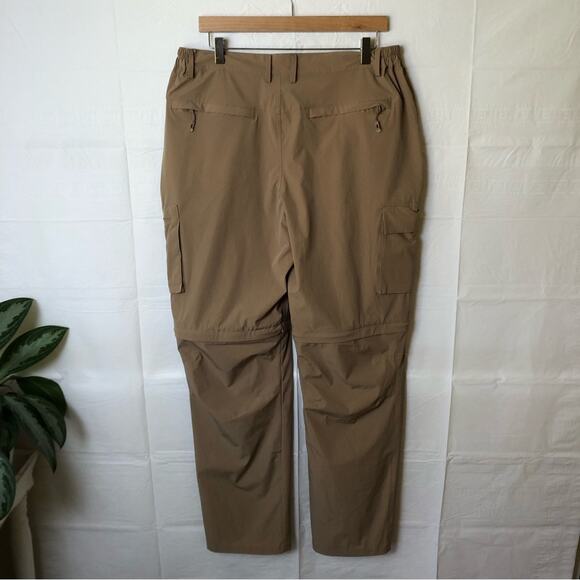 Gash Hao Zip Off Convertible Pants Mens Size 36 Backpacking Hiking Camping Tan - Picture 4 of 13
